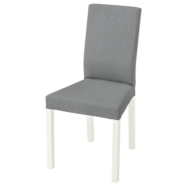 KÄTTIL Sedia, bianco/Knisa grigio chiaro