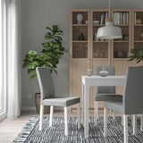 KÄTTIL Sedia, bianco/Knisa grigio chiaro