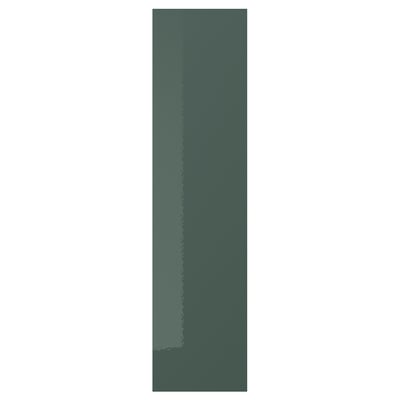 KALLARP Anta, lucido grigio scuro-verde, 20x80 cm