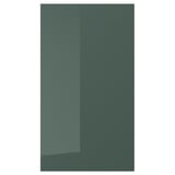 KALLARP Frontale per lavastoviglie, lucido grigio scuro-verde, 45x80 cm