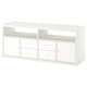 KALLAX Combinazione per TV, bianco, 147x39x60 cm