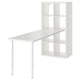 KALLAX / LAGKAPTEN Combinazione con scrivania, bianco, 77x179x147 cm