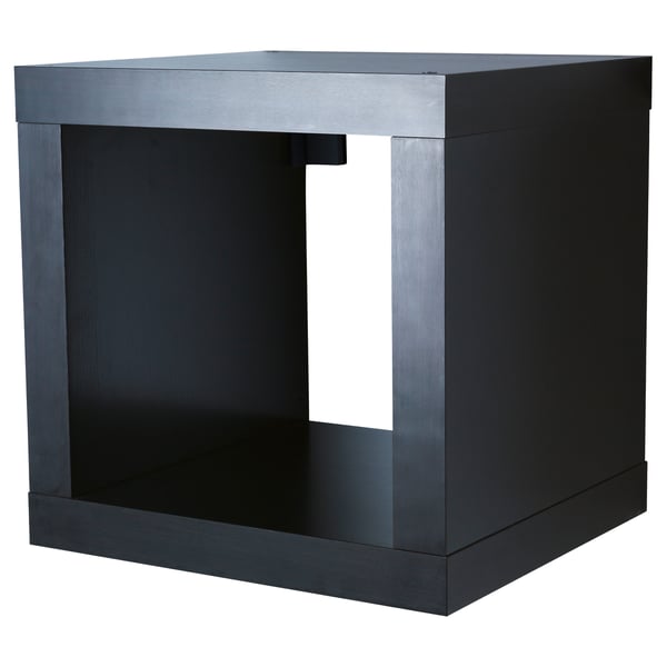 KALLAX Scaffale, marrone-nero, 42x41 cm