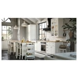 KARLBY Piano di lavoro su misura, rovere/impiallacciatura, 63.6-125x3.8 cm