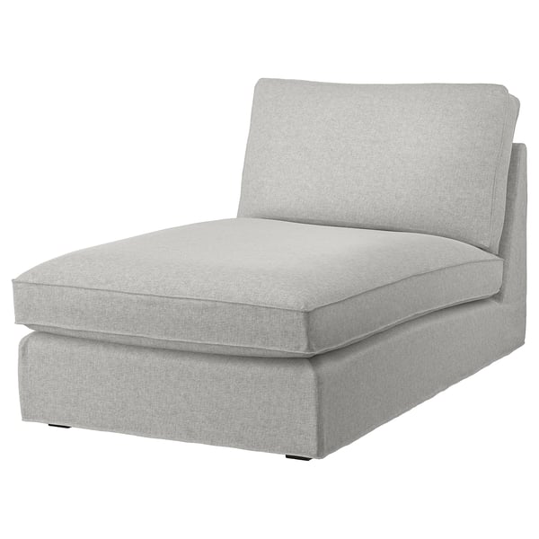 KIVIK Chaise-longue, Tallmyra bianco/nero