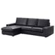 Opzione: KIVIK Divano a 3 posti, con chaise-longue/Grann/Bomstad nero