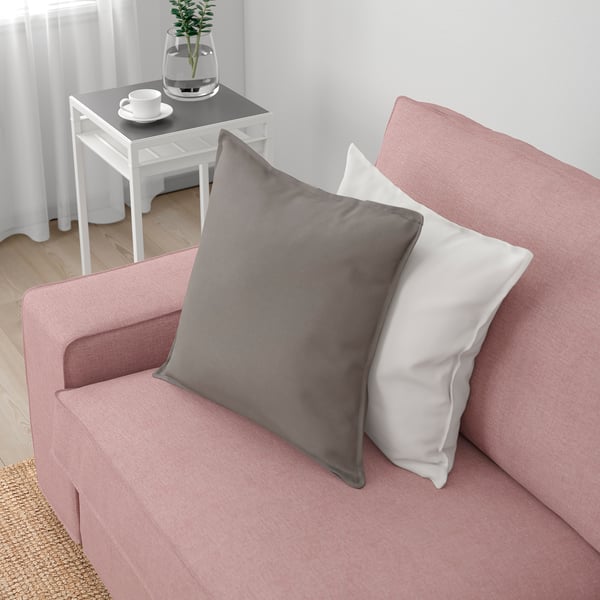 KIVIK Divano a 4 posti con chaise-longue, Gunnared marrone chiaro-rosa