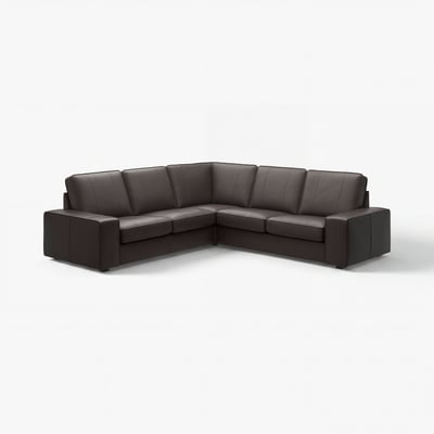KIVIK Divano angolare a 4 posti, Grann/Bomstad marrone scuro