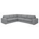 KIVIK Divano angolare a 5 posti, Tibbleby beige/grigio