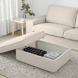 KIVIK Poggiapiedi con contenitore, Gunnared beige