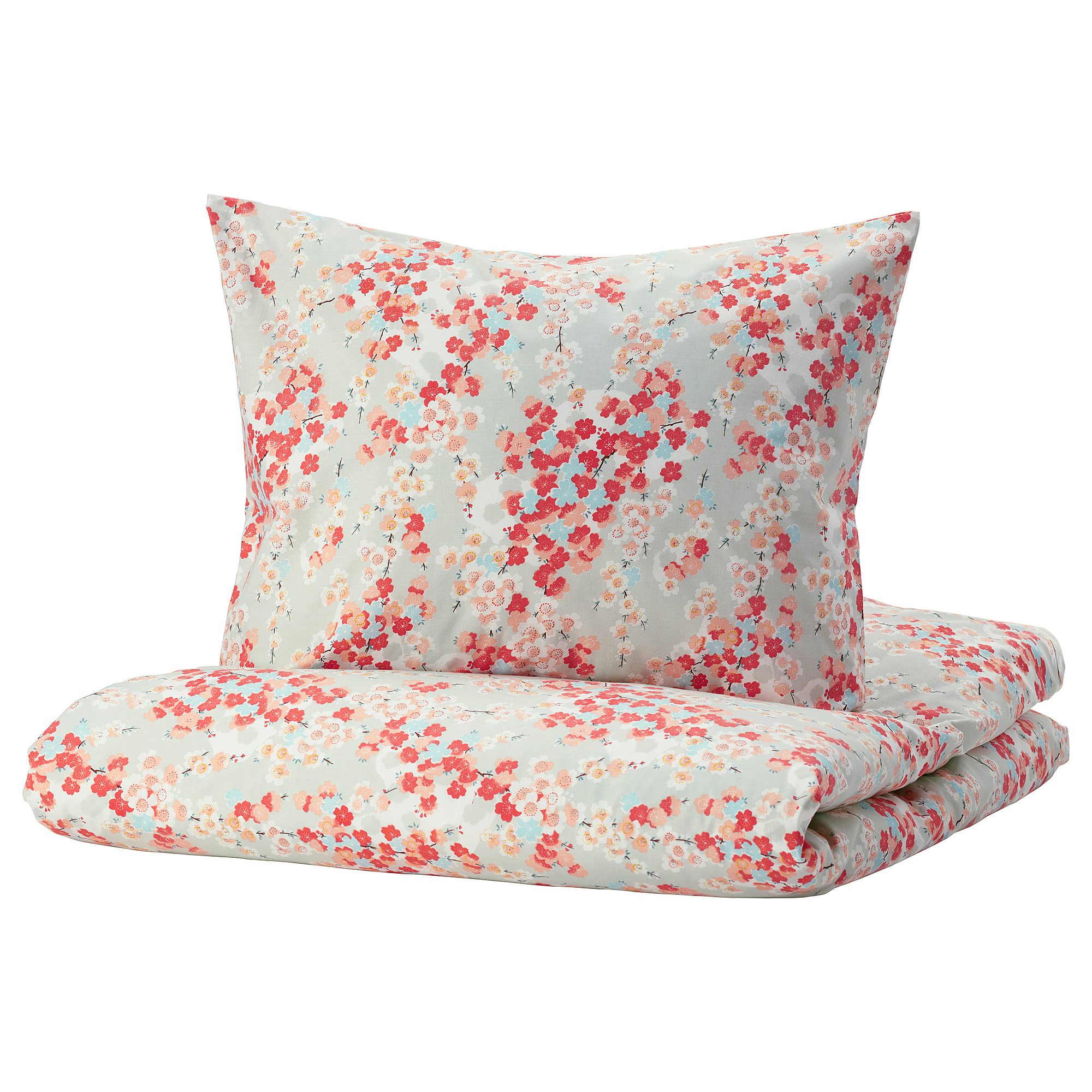 KLIBBGLIM Copripiumino e 2 federe, fantasia/motivo floreale, 240x220/50x60 cm - IKEA Svizzera