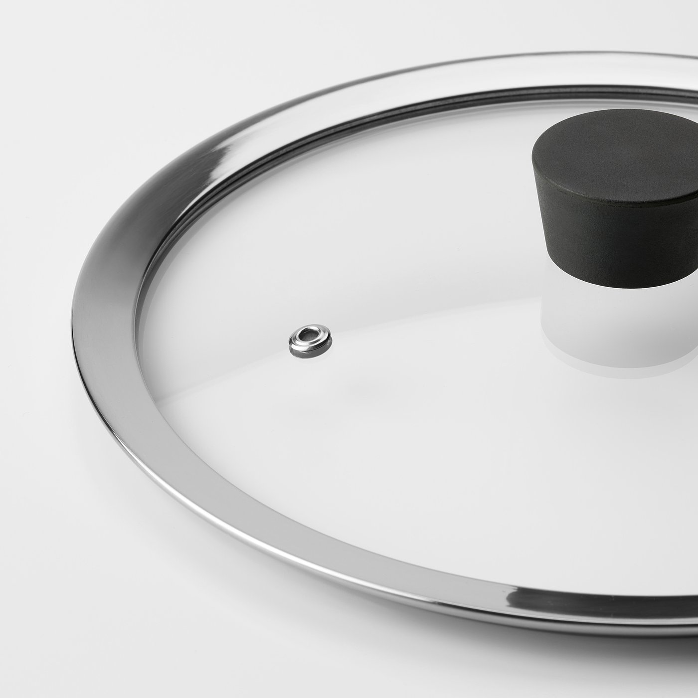 Coperchio In Vetro Temperato Per Padella Da 20 Cm, Ricambio Universale, Resistente Al Calore Fino A 220°C, Manopola In Acciaio Inox, Trasparente