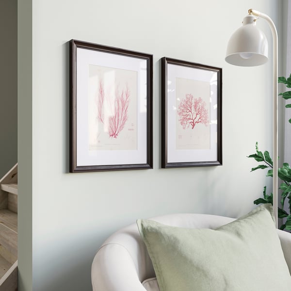 KLOTKÖRSBÄR Cornice, effetto rovere/marrone scuro, 30x40 cm