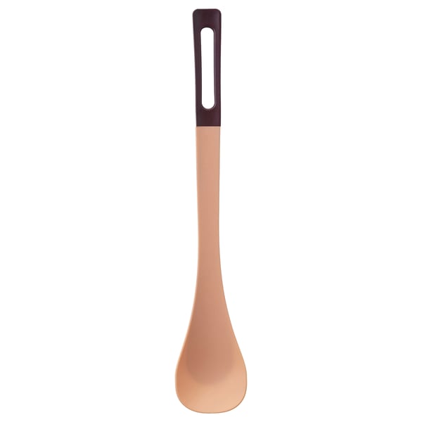 KNORRHANE Cucchiaio per cucinare, salmone/rosso scuro, 33 cm