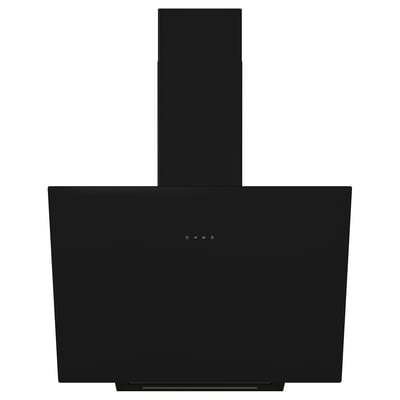 KNUVEBO Cappa da fissare alla parete, IKEA 500 nero, 70 cm