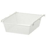 KOMPLEMENT Cestello metallo/binario estraibile, bianco, 50x58 cm