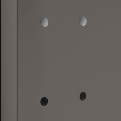 KOMPLEMENT Copriforo, grigio scuro, 100 pezzi