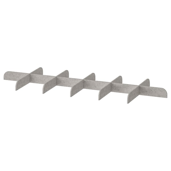 KOMPLEMENT Divisorio per ripiano estraibile, grigio chiaro, 100x35 cm