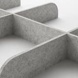 KOMPLEMENT Divisorio per ripiano estraibile, grigio chiaro, 100x35 cm