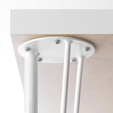 KRILLE Gamba con rotella, bianco, 70 cm