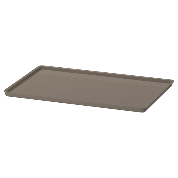 KUGGIS Coperchio, grigio-beige scuro, 26x35 cm