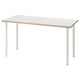 LAGKAPTEN / OLOV Scrivania, bianco antracite/bianco, 140x60 cm