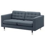 LANDSKRONA Divano a 2 posti, Gunnared blu/metallo