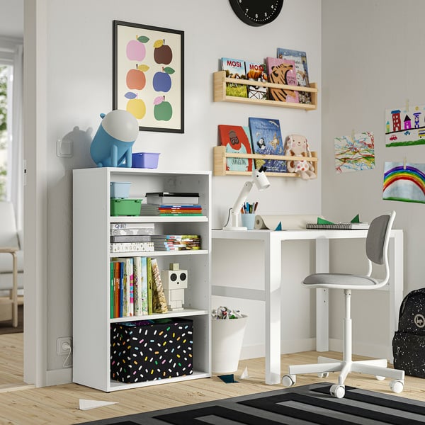 LASTARE Combinazione di librerie, bianco, 60x30x100 cm