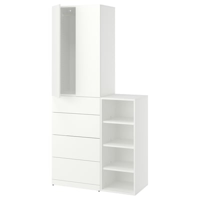 LASTARE Combinazione di mobili, bianco, 100x42x200 cm