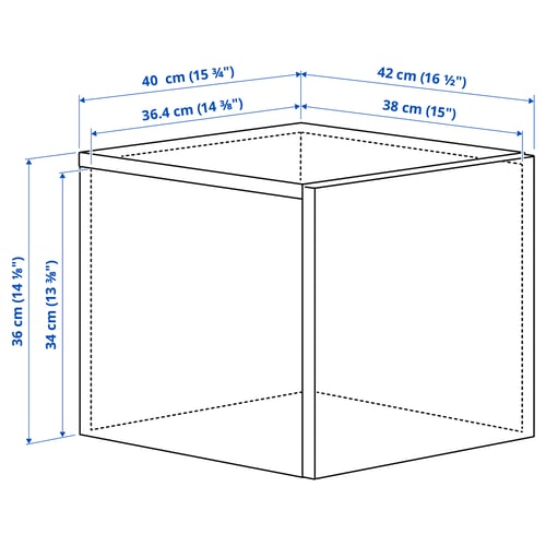 LASTARE Elemento top con anta, bianco, 40x42x36 cm