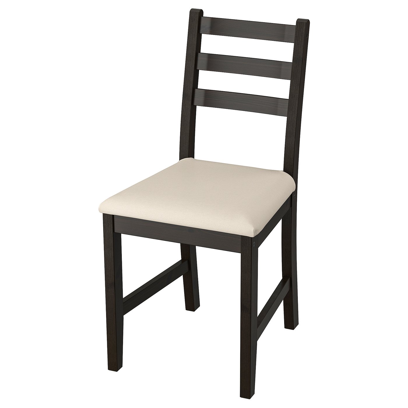 LERHAMN Sedia, Marrone-nero/Vittaryd beige - IKEA Svizzera