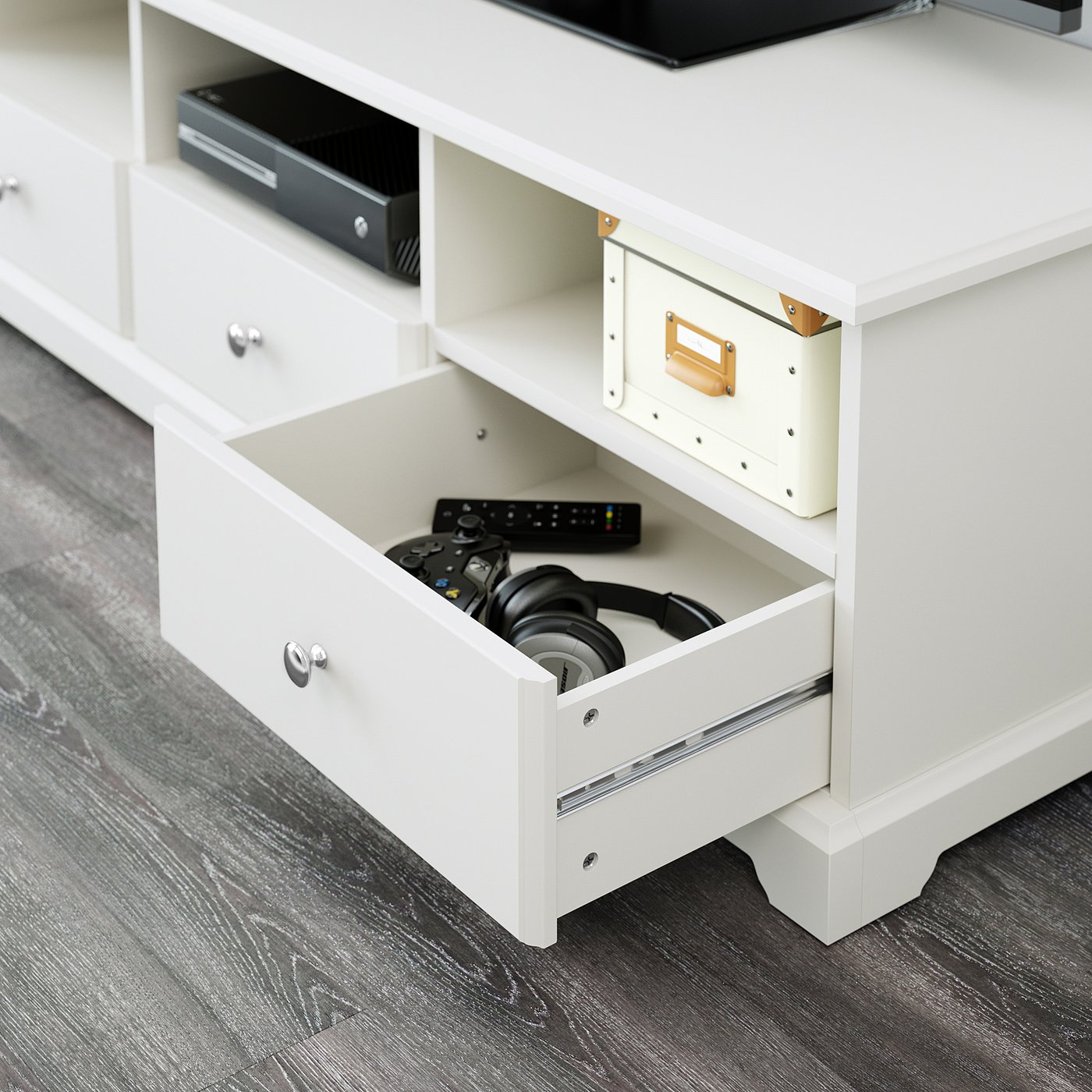 LIATORP Mobile TV, bianco, 145x49x45 cm - IKEA Svizzera