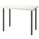 LINNMON / ADILS Scrivania, bianco/grigio scuro, 100x60 cm