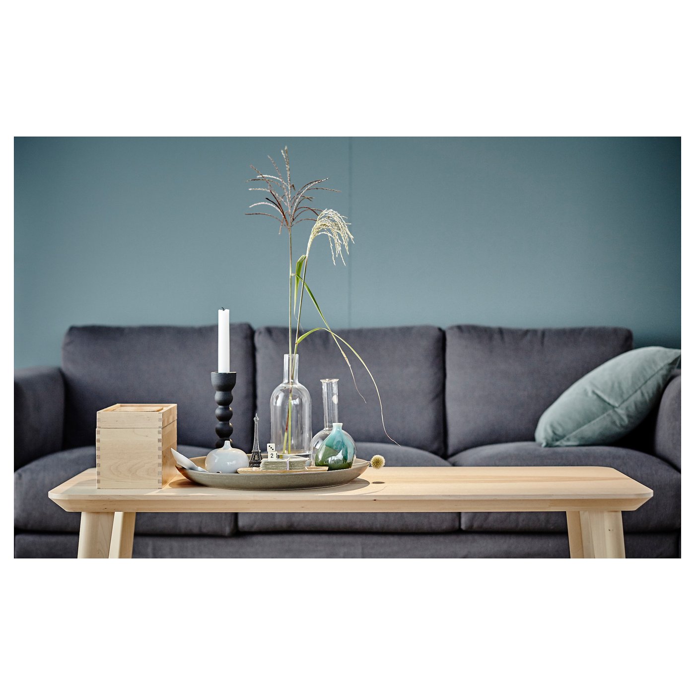LISABO Tavolino, impiallacciatura di frassino, 118x50 cm - IKEA Svizzera