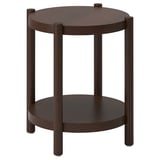 LISTERBY Tavolino, marrone scuro impiallacciatura di faggio, 50 cm
