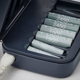 LITOSFÄR Caricabatteria con custodia, blu scuro