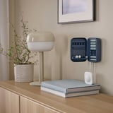 LITOSFÄR Caricabatteria con custodia, blu scuro