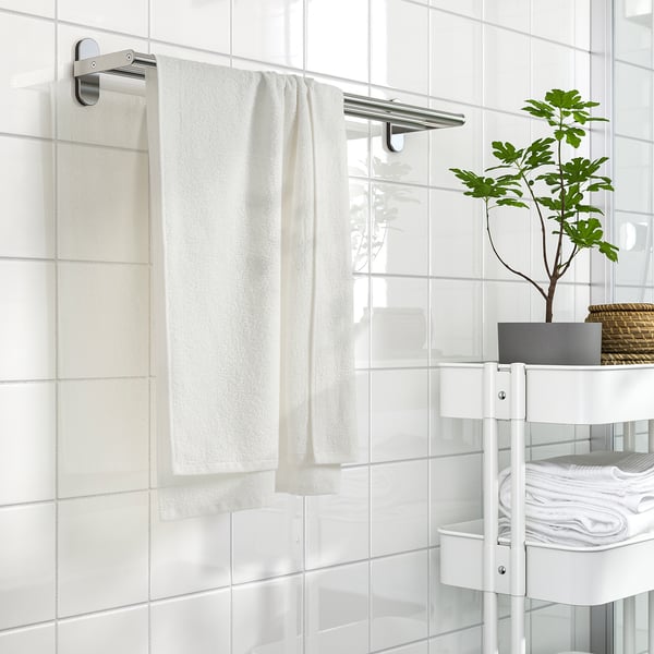 LUDDVIAL Asciugamano, bianco, 55x120 cm