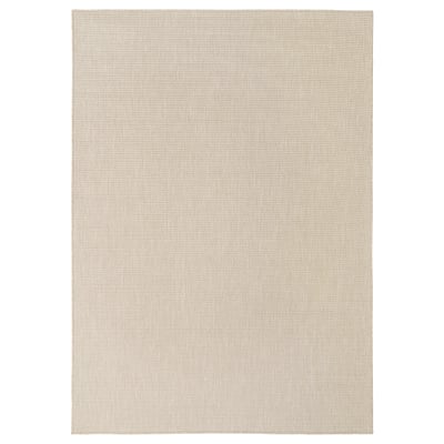 LUFTFARTYG Tappeto tessitura piatta int/est, beige/a righe, 200x300 cm