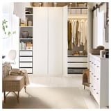 LUFTFARTYG Tappeto tessitura piatta int/est, beige/a righe, 200x300 cm
