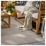 LUFTFARTYG Tappeto tessitura piatta int/est, beige/a righe, 200x300 cm