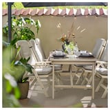LUFTFARTYG Tappeto tessitura piatta int/est, beige/a righe, 200x300 cm
