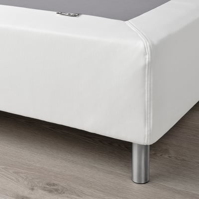 LYNGÖR Base a molle per materasso/gambe, bianco, 180x200 cm