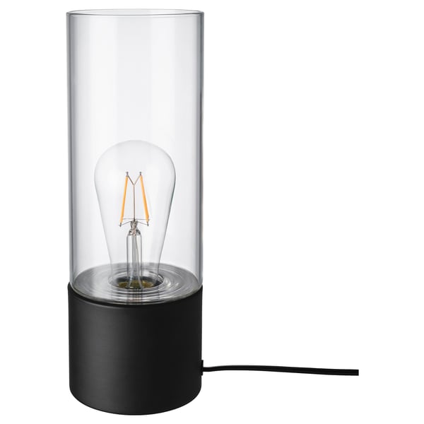 Lampada Da Tavolo Måckebo Nero Trasparente Vetro
