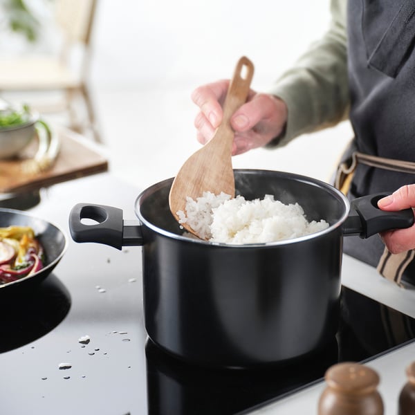 MAJFISK Utensili da cucina, 3 pezzi, acacia