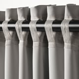 MAJGULL Tenda semioscurante, 2 teli, grigio chiaro/con nastro arricciatende, 145x250 cm