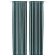 MAJGULL Tenda semioscurante, 2 teli, grigio scuro-turchese/con nastro arricciatende, 145x300 cm