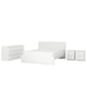 MALM Set camera da letto 4 pezzi, bianco, 180x200 cm