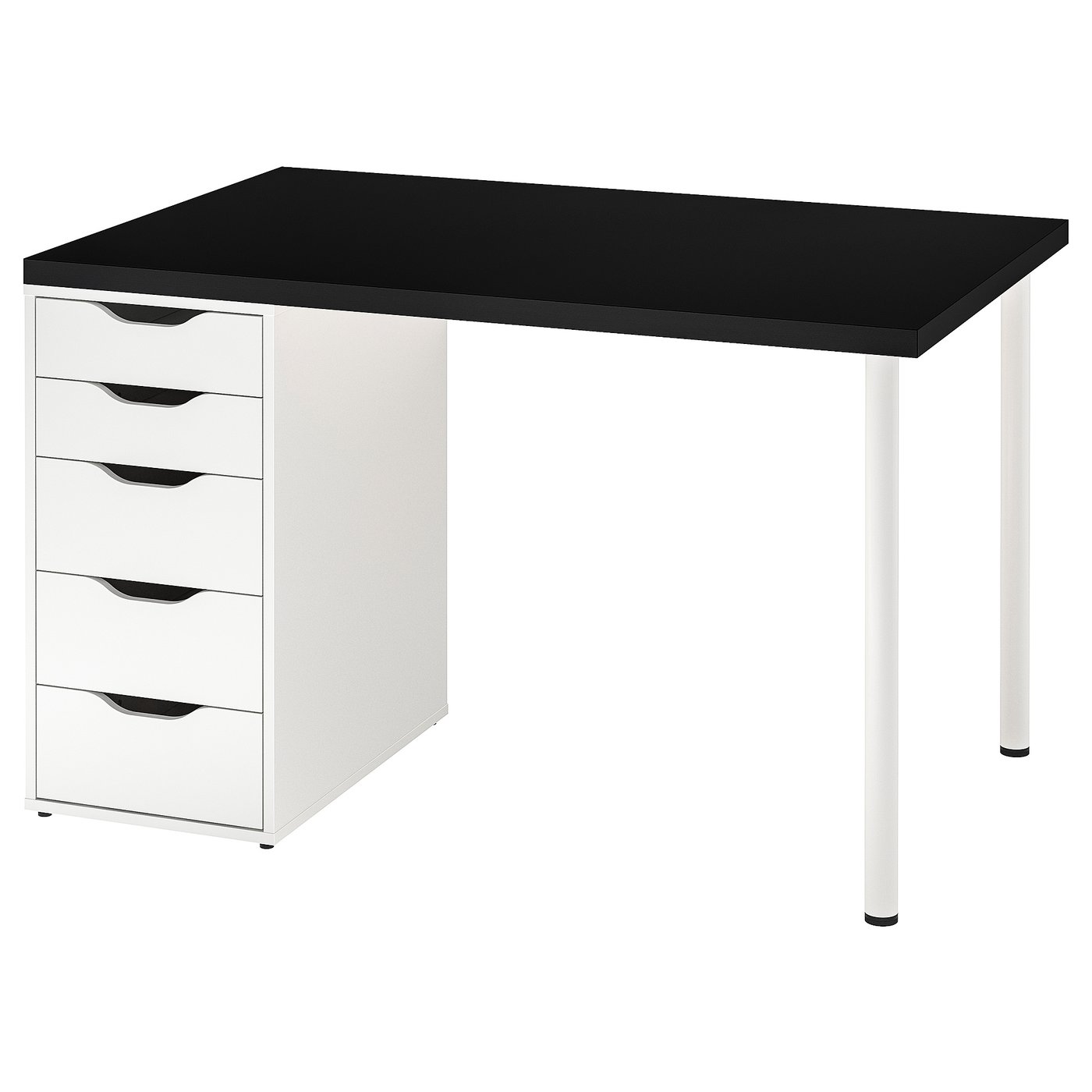 MÅLVAKT / ALEX Scrivania, nero/bianco, 120x80 cm - IKEA Svizzera