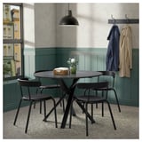MARIEDAMM Tavolo, nero effetto marmo, 105 cm